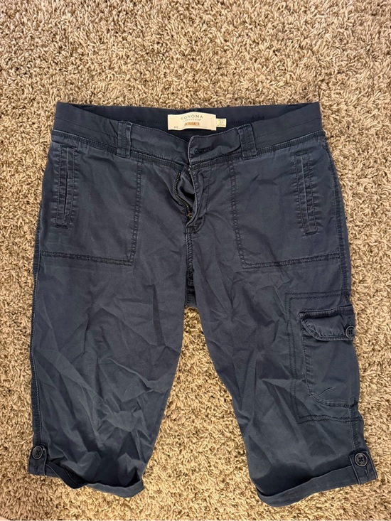 Sonoma Pants - Sonoma Utility Cargo woman Pants capris - Navy
